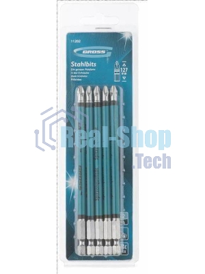 Набор бит Gross 11202 ph2 х127 сталь s2 5 шт.