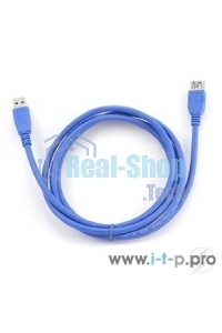 Кабель Gembird PRO CCP-USB3-AMAF-6, USB 3.0 кабель удлинительный 1.8м AM/AF позол. контакты, пакет
