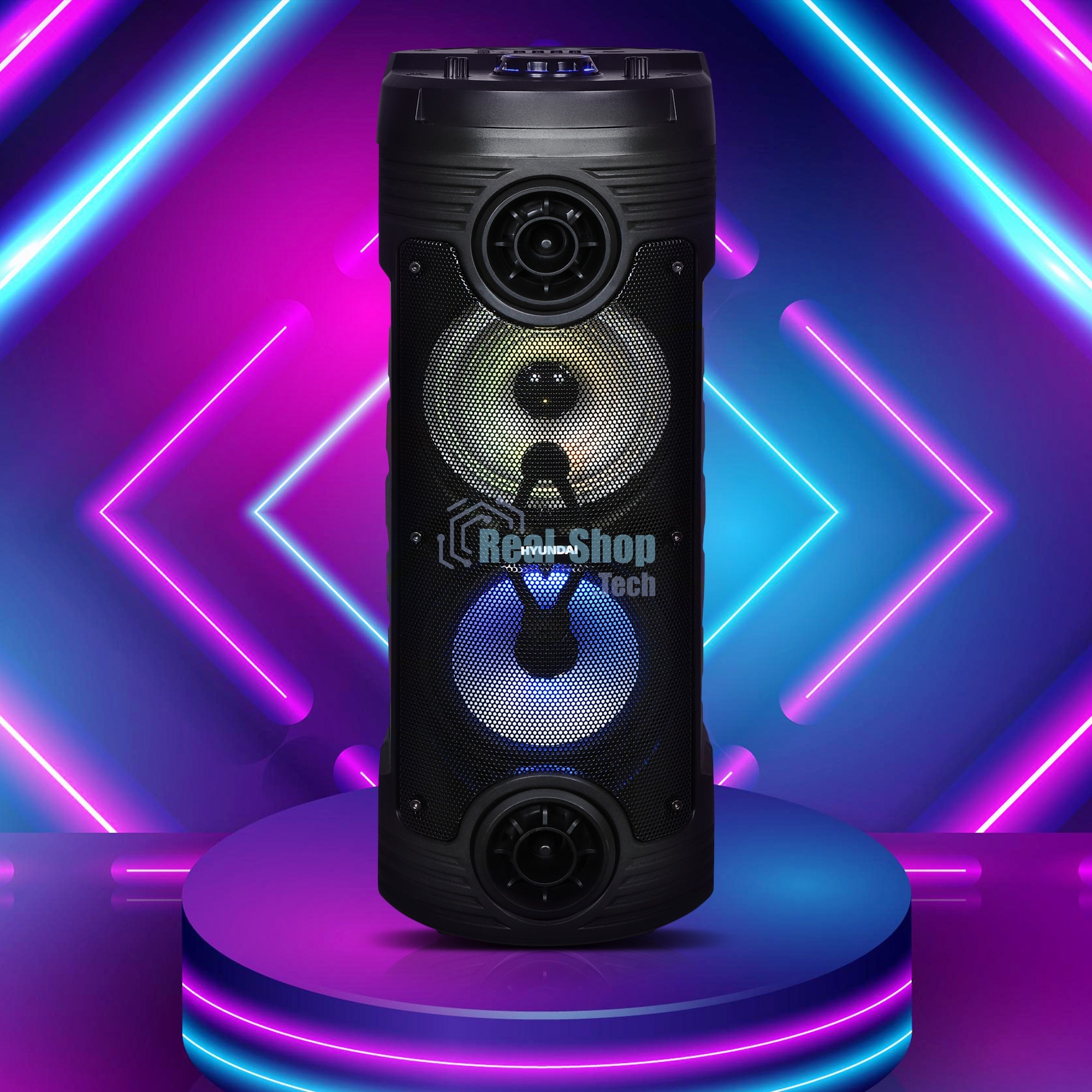 Минисистема Hyundai H-MC170 черный 80Вт/FM/USB/BT/SD/MMC