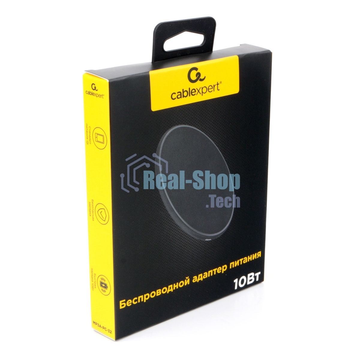 Беспроводной адаптер питания Cablexpert MP3A-PC-32, QI 10Wt, 7,5Wt, 5Wt, черный