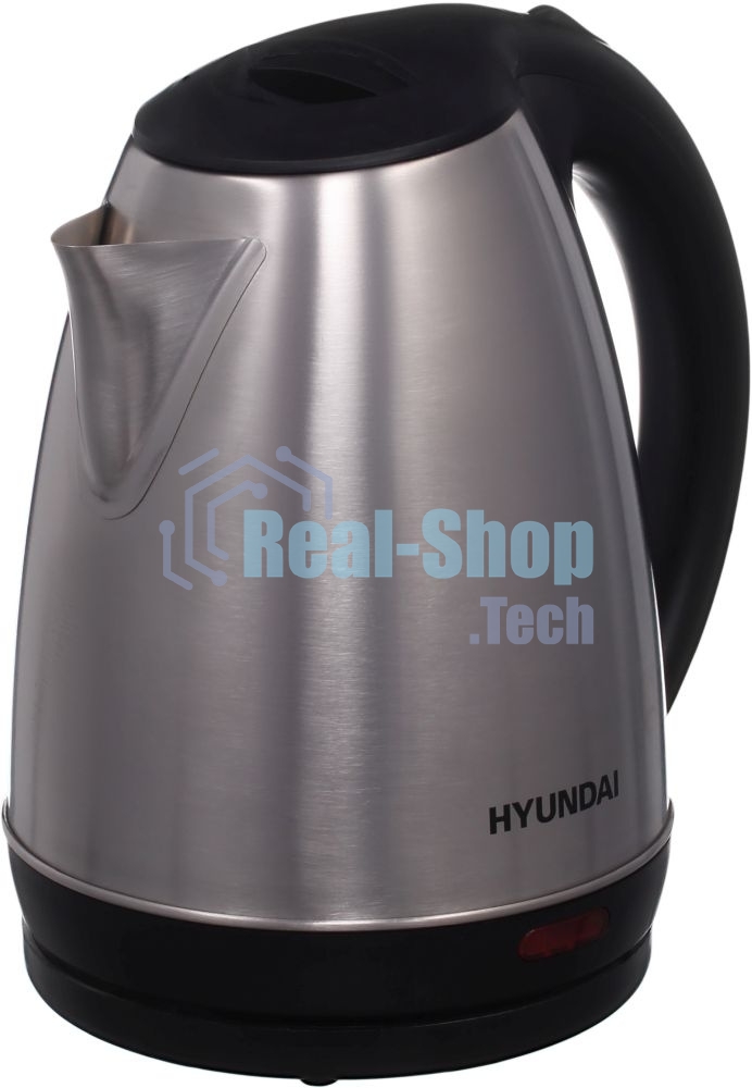Чайник электрический Hyundai HYK-S1030 1.7л. 2200Вт серебристый матовый/черный (корпус: металл)
