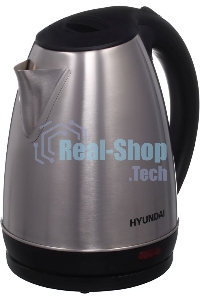 Чайник электрический Hyundai HYK-S1030 1.7л. 2200Вт серебристый матовый/черный (корпус: металл)