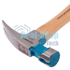 Молоток-гвоздодер Gross AMERICAN HICKORY 680 г, угол 75, магнит, обрезиненная рукоятка