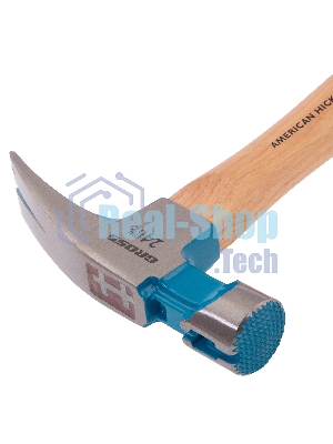 Молоток-гвоздодер Gross AMERICAN HICKORY 680 г, угол 75, магнит, обрезиненная рукоятка