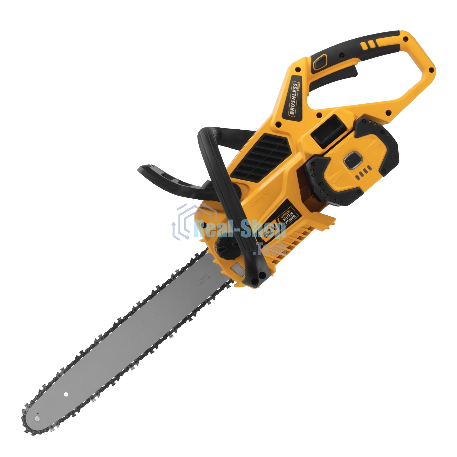 Пила цепная аккумуляторная бесщет. Denzel RCS 400-62, 400 мм, Li-ion, 62В