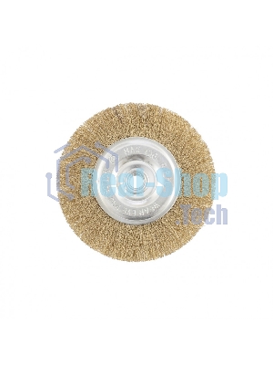 Щетка Matrix для УШМ, 150 мм, М14, плоская, латунированная витая проволока