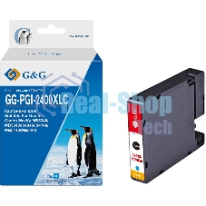 Картридж струйный G&G GG-PGI-2400XLC (PGI-2400XL C) голубой (20.4 мл) для Canon Maxify iB4040/iB4140/МВ5040/MB5140/МВ5340/MB5440