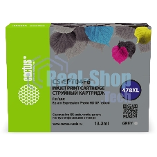 Картридж струйный Cactus CS-EPT04F6 478XL серый (13.2мл) для Epson Expression Photo HD XP-15000