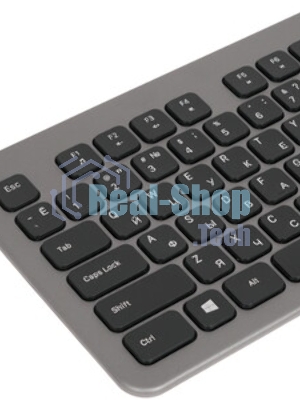 Комплект клавиатура+мышь Smartbuy 233375AG беспроводной, USB, 1600 DPI, серебристый