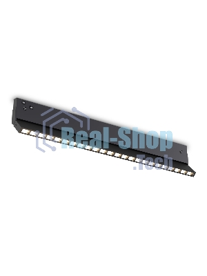 Трековый светильник GL2365 BK черный IP20 20W 3CCT 3000-6400K 48V 400*10*73