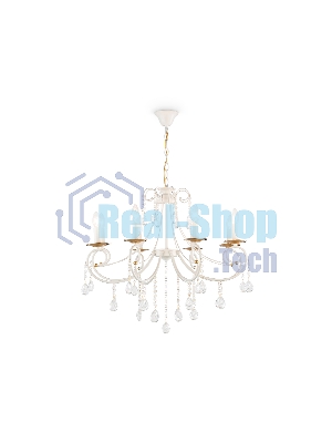 Светильник Ambrella light TR4917/8 WH/GD белый/золото E14/8 max 40W D740*930