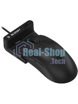 Мышь беспроводная/проводная A4tech Bloody R77UltraDock черный, 20000 dpi, USB Type-A, радиоканал, кнопки - 5