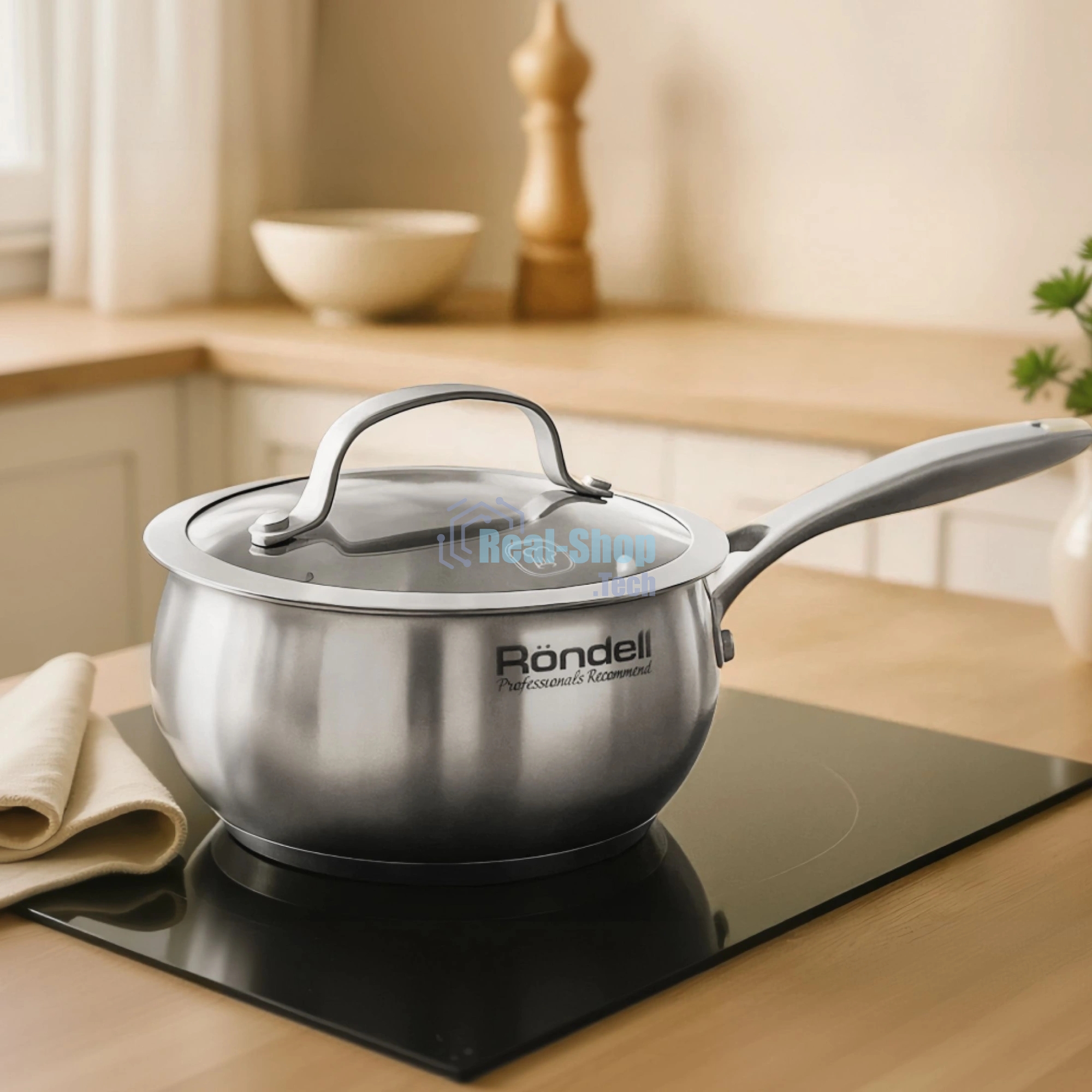 Ковш Rondell Calypso RDS-1670 1.5 л. d=16 см (с крышкой) сталь