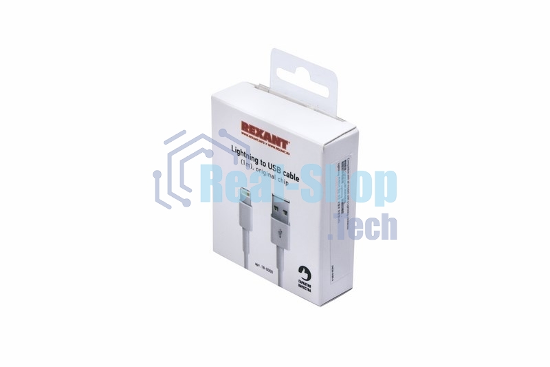 Кабель USB Rexant для iPhone 5/6/7 моделей ОРИГИНАЛ (чип MFI) 1 м белый