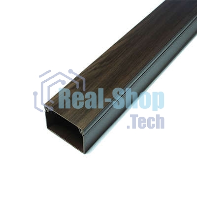 Кабель-канал 40х25 L2000 пластик с двойным замком венге УралПак КК-4840025-032