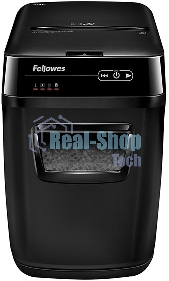 Шредер Fellowes AutoMax 200C (секр.P-4)/фрагменты/200лист./32лтр./пл.карты