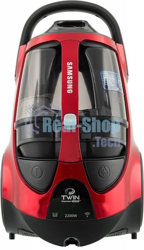 Пылесос Samsung VCC885HH3P красный, 430/2200 Вт, уборка сухая, пылесборник контейнер 2 л
