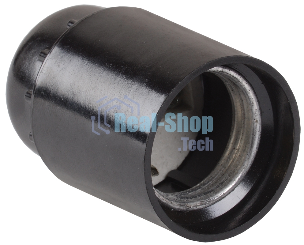 Патрон подвесной карболитовый Iek EPK10-04-01-K01 Пкб27-04-К01, Е27, черный, стикер на изделии, IEK