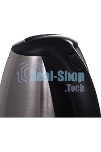 Чайник электрический Hyundai HYK-S1030 1.7л. 2200Вт серебристый матовый/черный (корпус: металл)