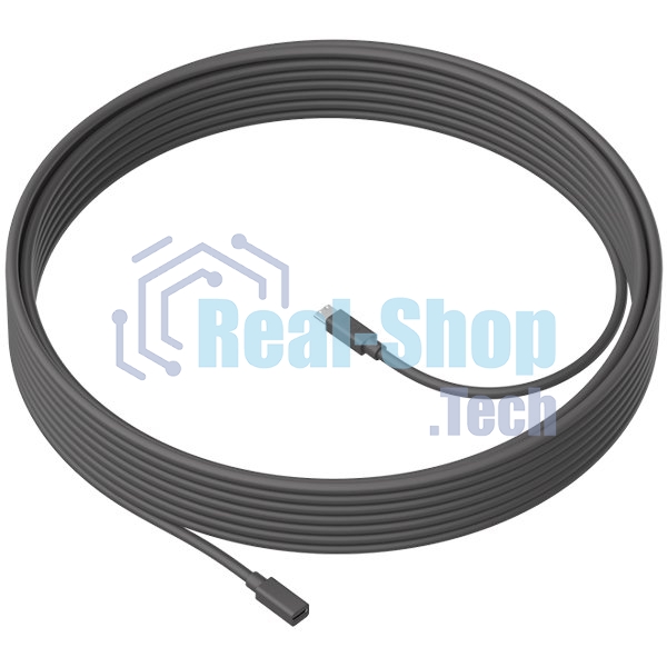 Кабель LOGITECH MeetUp 10m Mic Cable - графитовый - WW - MEETUP 10M MIC CABLE