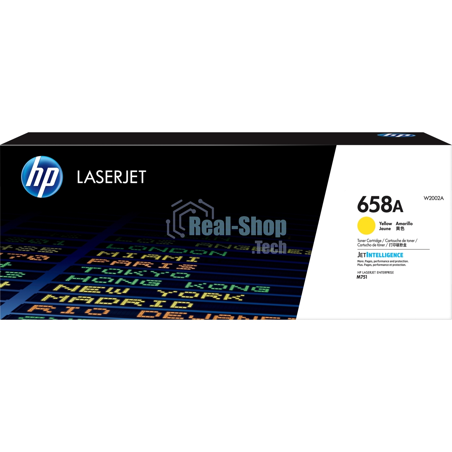 Картридж лазерный HP 658AW2002A желтый для HP CLJ Enterprise M751 (6000 стр.)