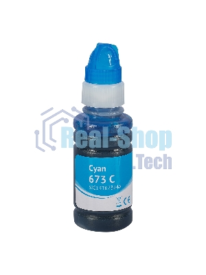 Контейнер с чернилами Sakura C13T67324A (673 C) для Epson, голубой, 5400 к., 70 мл.