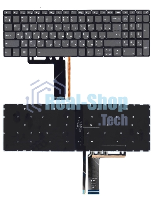 Клавиатура для ноутбука Lenovo IdeaPad 320-15ABR 520-15IKB черная с подсветкой