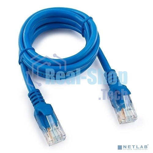 Патч-корд UTP Cablexpert cat.5e, 1м, литой, многожильный, синий