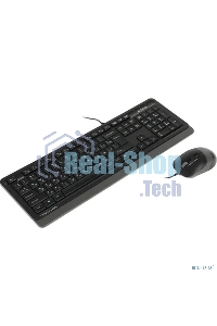 Комплект клавиатура + мышь A4 Fstyler F1010 клав:черный/серый мышь:черный/серый USB Multimedia