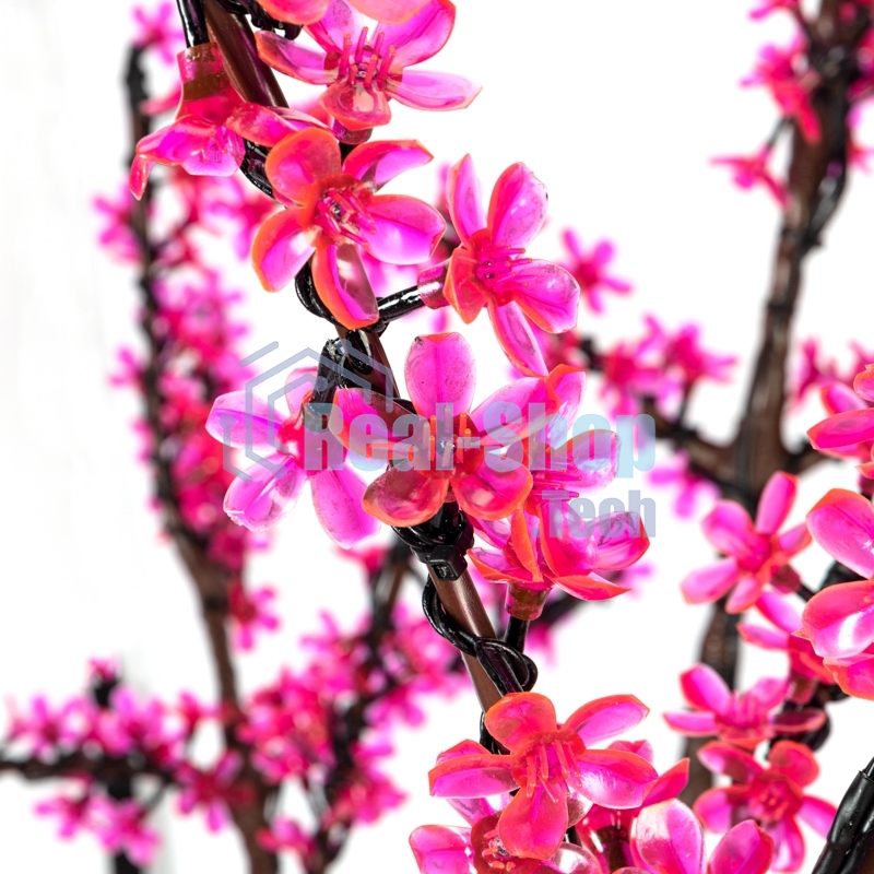 Светодиодное дерево Neon-night Сакура, высота 1,5м, диаметр кроны 1,8м, розовые светодиоды, IP65, понижающий трансформатор в комплекте