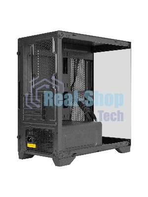 Компьютерный корпус Minitower ExeGate i3 SEA LE-NPX450 (mATX, БП 450NPX, 1хUSB+1хUSB 3.0, HD аудио, черный, передняя и боковая панели - закаленное стекло)