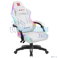 Кресло Defender CORE белый, экокожа, 120 кг, механизм качания