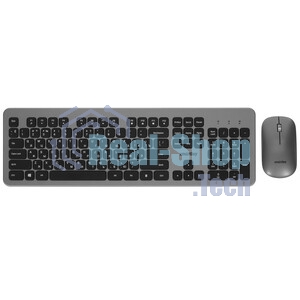 Комплект клавиатура+мышь Smartbuy 233375AG беспроводной, USB, 1600 DPI, серебристый