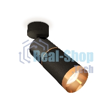 Светильник Ambrella Light XM6313014 SBK/DCH/PYG черный хром/черный песок/золото желтое полированное MR16 GU5.3