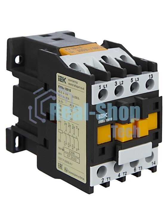Контактор КМИе-10910 9А 230В/АС3 1НО IEK KKME11-009-230-10