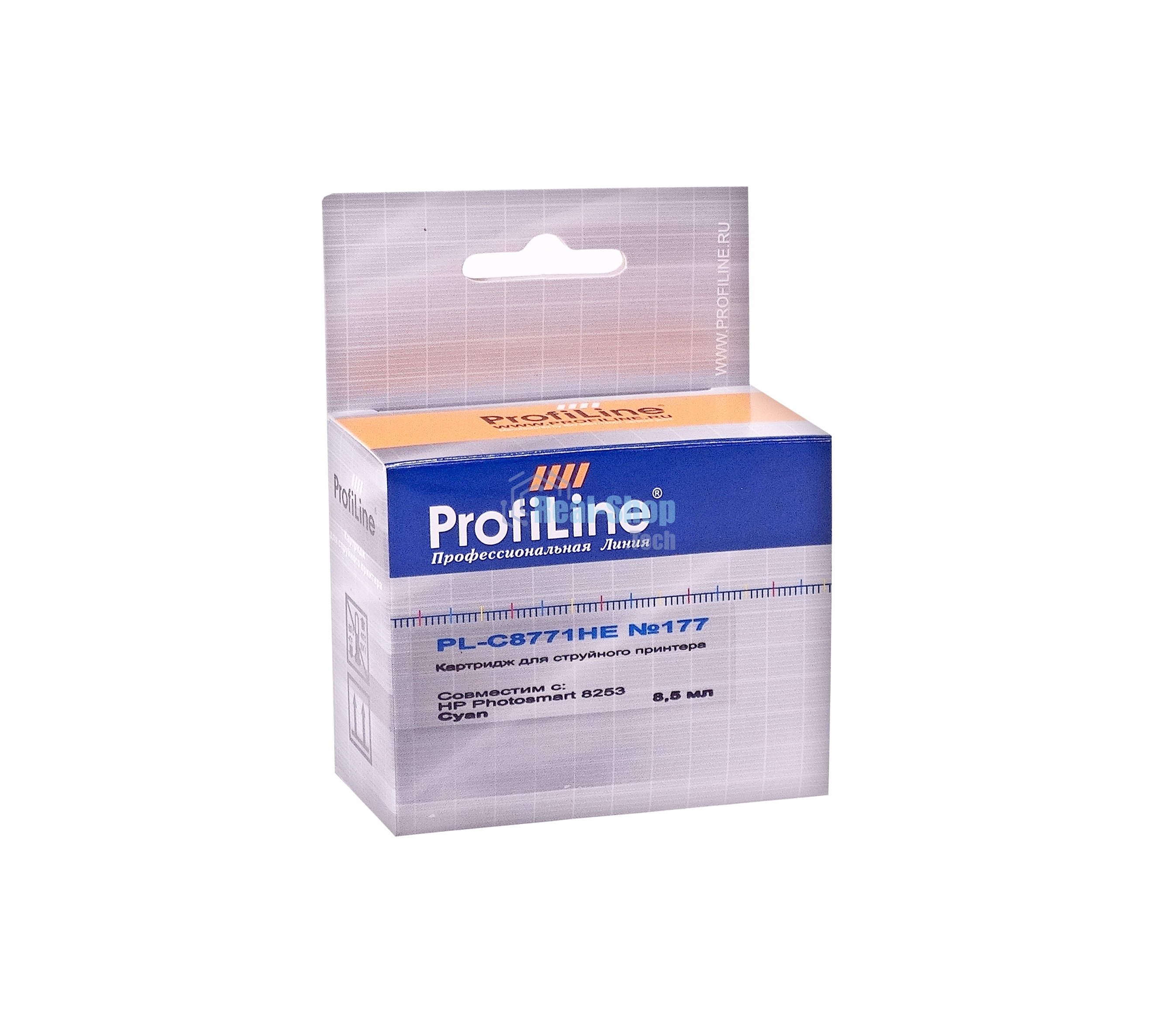 Картридж струйный ProfiLine PL-C8771HE №177 для принтеров HP 8253 Cyan водн