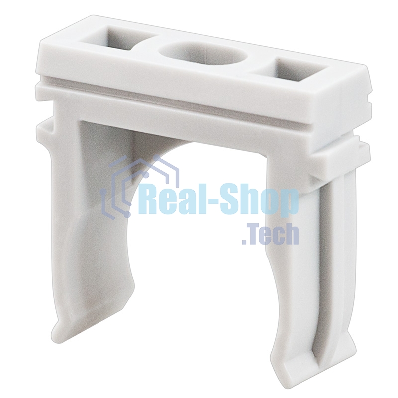 Крепеж-клипса для труб Rexant, Ø25 мм, серый, 100 шт./уп.