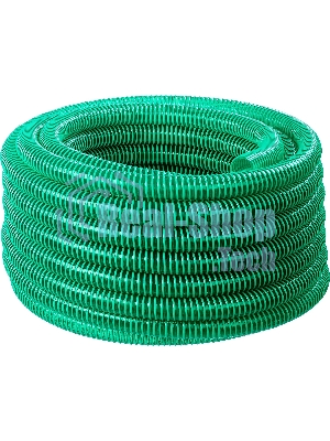 Шланг ЗУБР напорно-всасывающий со спиралью ПВХ, 3 атм, 25мм х 30м