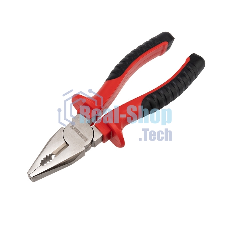 Плоскогубцы комбинированные Rexant 180 мм никелированные, двухкомпонентные рукоятки