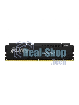 Оперативная память Kingston Fury Beast, DDR5, 8Gb (1x8GB), 5200MHz, CL40, DIMM, с радиатором, черный