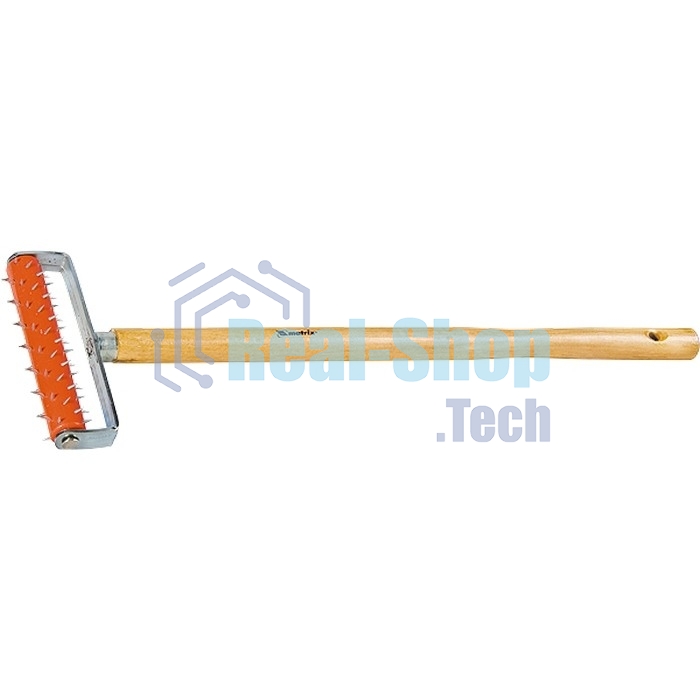 Валик для гипсокартона MTX 150 мм, игольчатый, деревянная ручка 500 мм