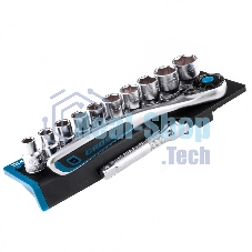 Набор торцевых головок Gross трещотка 120 зубьев, 12 предметов, 1/2