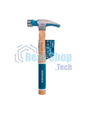 Молоток-гвоздодер Gross AMERICAN HICKORY 680 г, угол 75, магнит, обрезиненная рукоятка