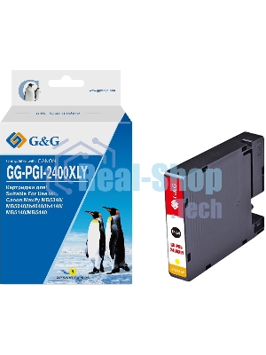 Картридж струйный G&G GG-PGI-2400XLY (PGI-2400XL Y) желтый (20.4 мл) для Canon Maxify iB4040/iB4140/МВ5040/MB5140/МВ5340/MB5440