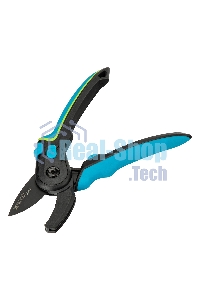 Секатор с наковальней Palisad LUXE 220 мм, регулировка захвата, трехкомпонентные рукоятки