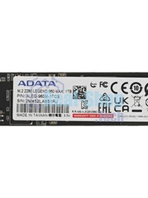 Накопитель SSD ADATA LEGEND 960 MAX, 1Tb, PCIe 4.0 x4, M.2 2280, NVMe, R/W 7400/6000, с радиатором