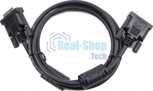 Кабель DVI-D dual link Gembird/Cablexpert, 25M/25M, 3.0м, черный, экран, феррит.кольца, пакет