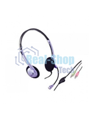 Гарнитура Genius HS-02B фиолетовый, проводная, 3.5 мм