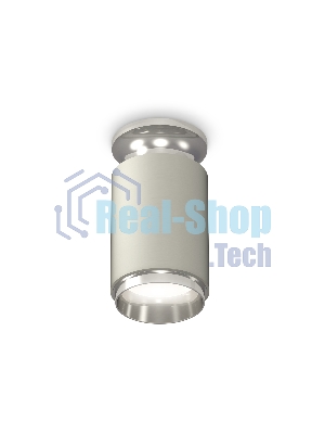 Светильник Ambrella Light XS6314100 SGR/PSL серый песок/серебро полированное MR16 GU5.3 (N6903, C6314, N6122)