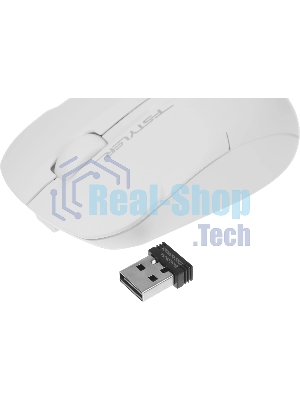 Мышь беспроводная A4Tech Fstyler FG15CS Air2 белый, 1200 dpi, USB Type-A, радиоканал, кнопки - 3